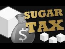 Graphic that says "Sugar tax"